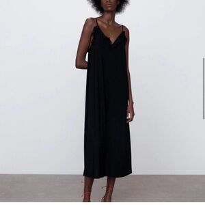 Zara Black Textured Fabric